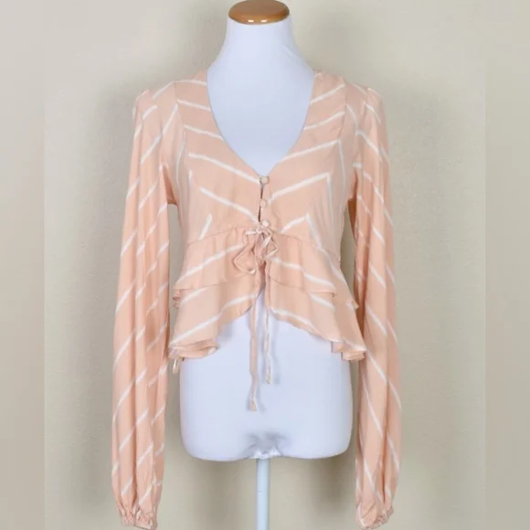 Free People Samifran flowy long sleeved blouse - Picture 1 of 4